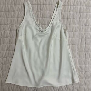 A New Day White Tank Top with Scoop Neckline